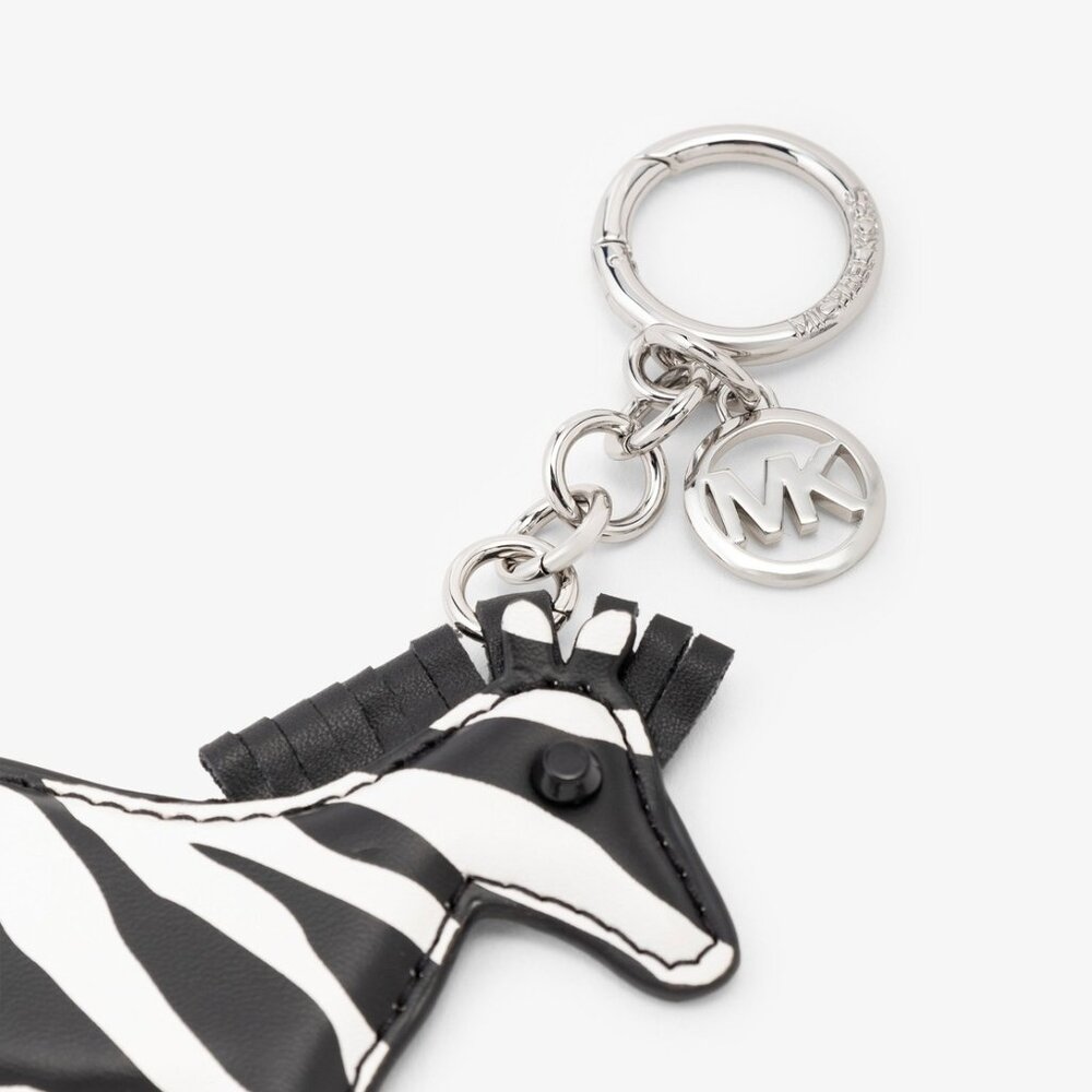 MICHAEL KORS Zebra Keychain Key Fob Bag Charm - Black - 35S5SGFK3Y - Picture 12 of 13